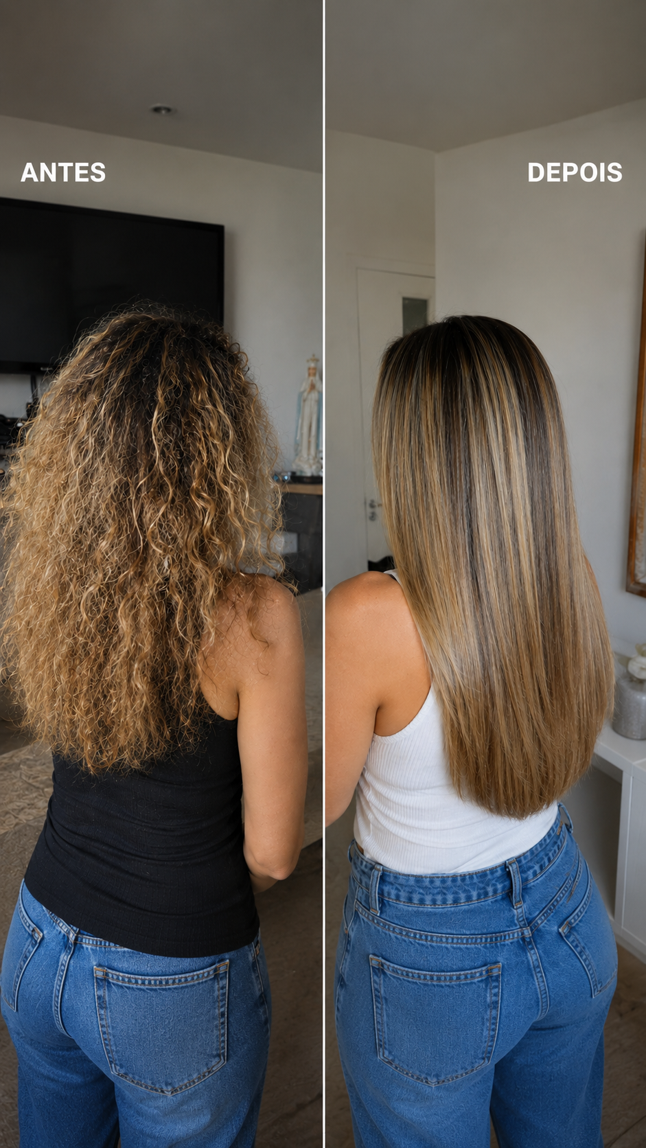 Resultado antes e depois da Progressiva Vegetal Havana